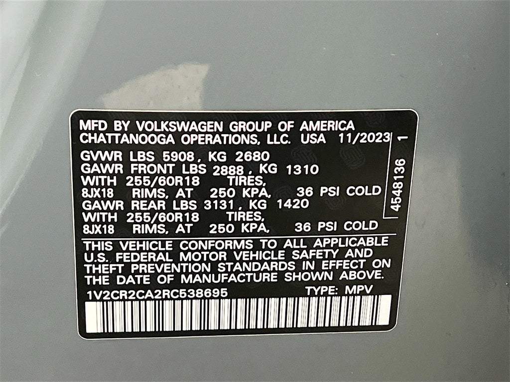 2024 Volkswagen Atlas 2.0T Peak Edition SE w/Technology