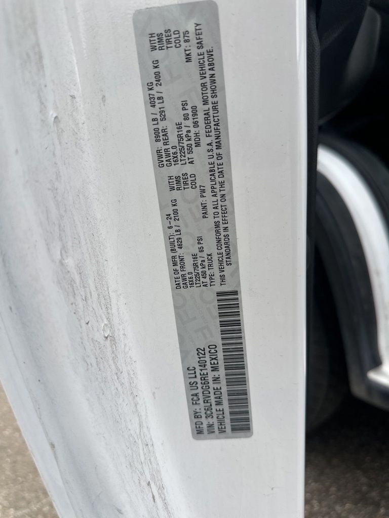 2024 RAM ProMaster 2500 High Roof