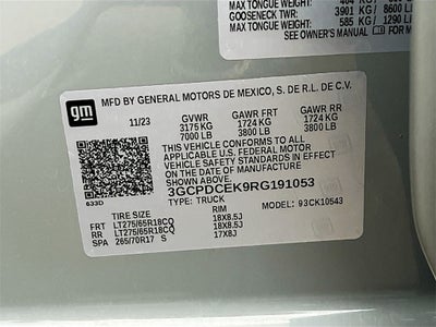 2024 Chevrolet Silverado 1500 Custom Trail Boss