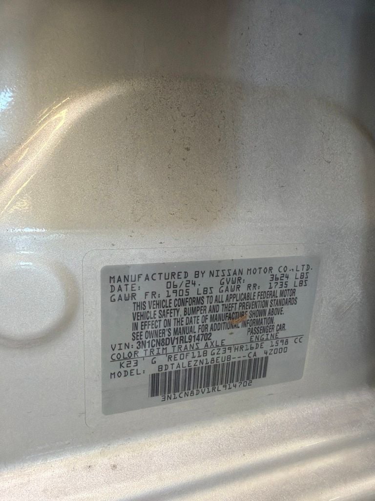 2024 Nissan Versa 1.6 S