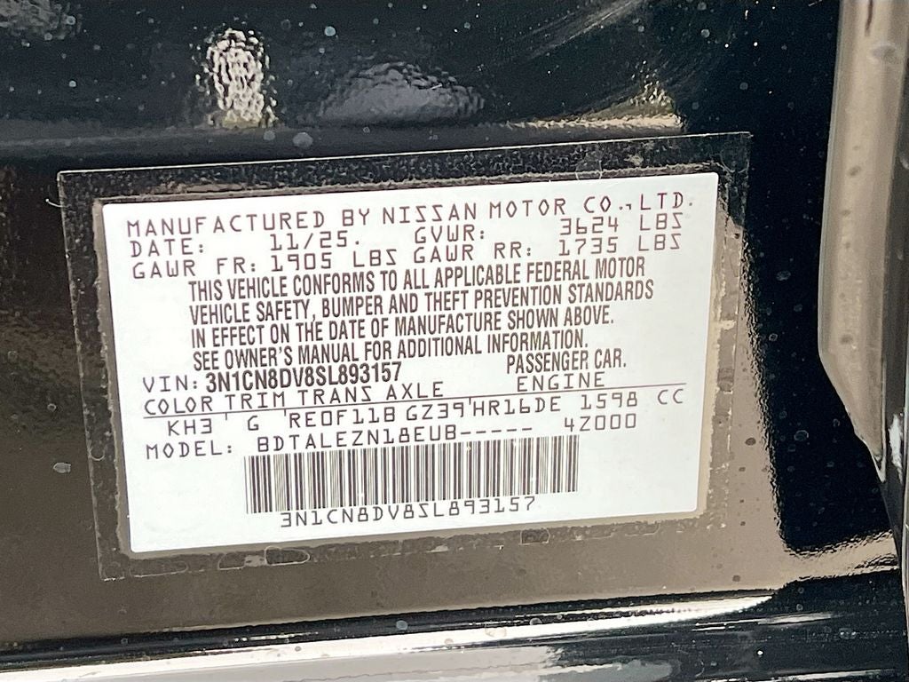 2025 Nissan Versa 1.6 S