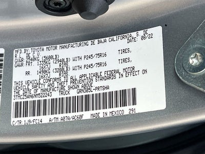 2022 Toyota Tacoma SR5 V6