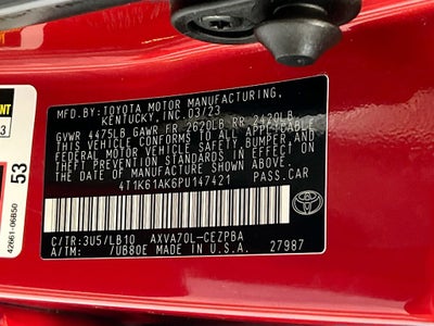 2023 Toyota Camry XSE