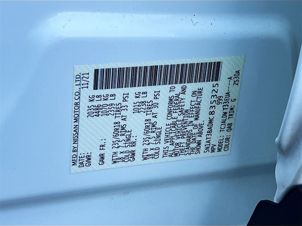 2021 Nissan Rogue SV