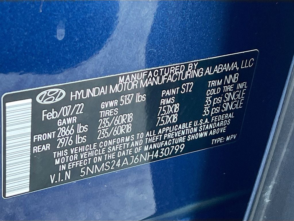 2022 Hyundai SANTA FE SEL