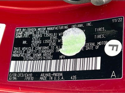 2023 Toyota Sienna XLE 7 Passenger