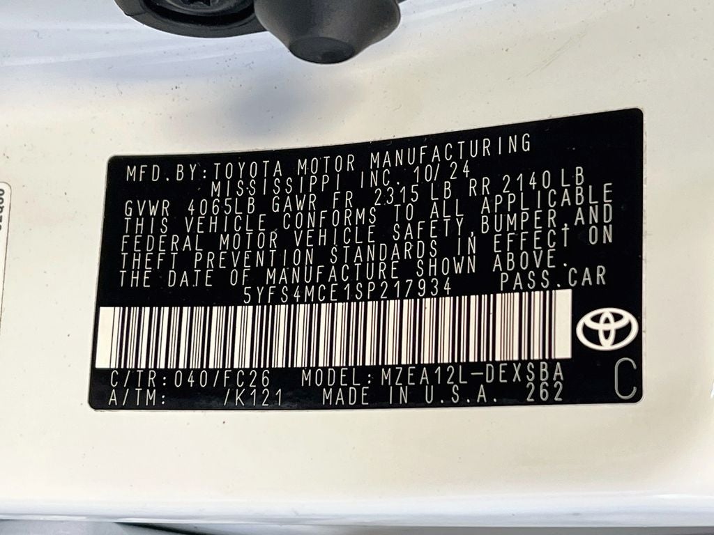 2025 Toyota Corolla SE