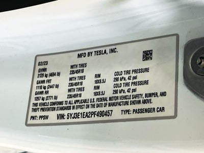 2023 Tesla Model 3 Base