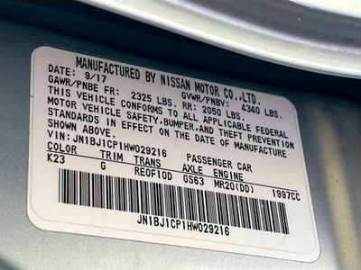 2017 Nissan Rogue Sport S