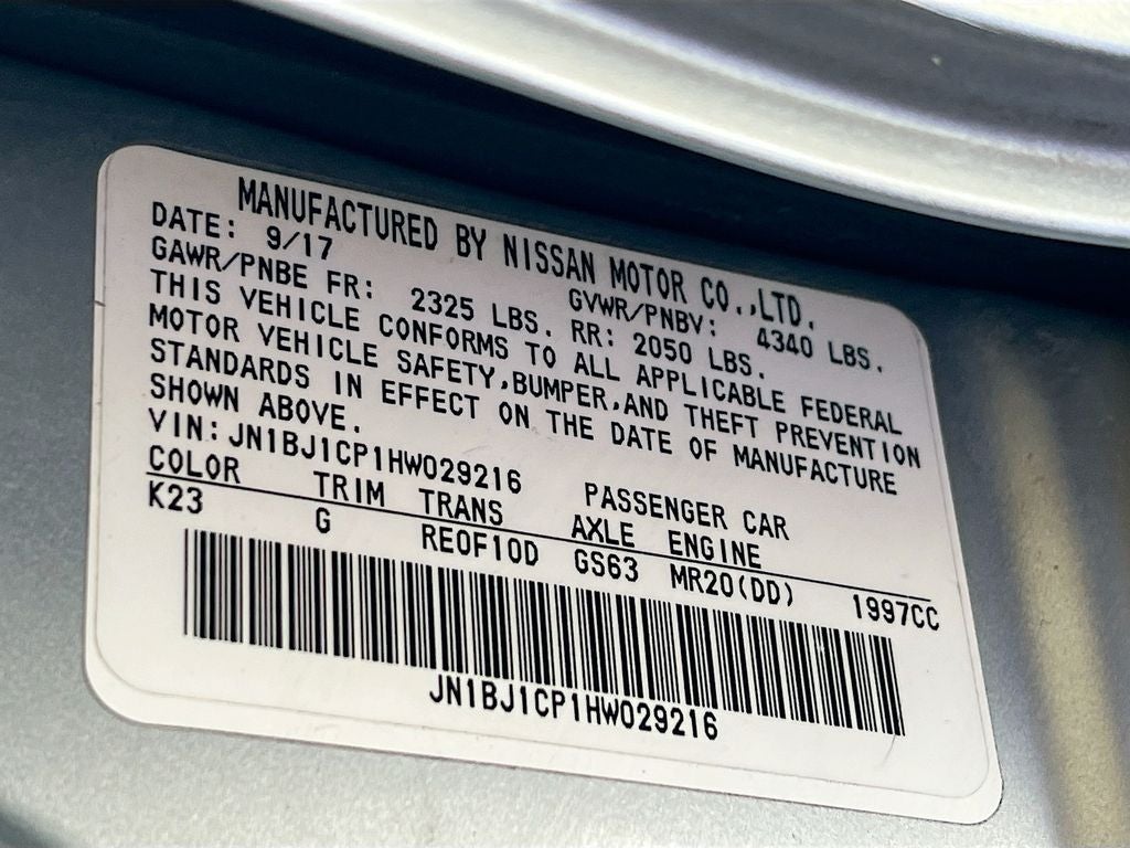 2017 Nissan Rogue Sport S