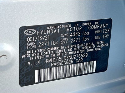 2022 Hyundai IONIQ PLUG-IN HYBRID SE