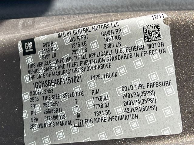 2015 Chevrolet Colorado LT