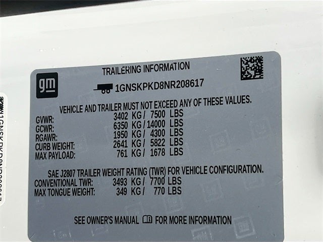 2022 Chevrolet Tahoe Z71