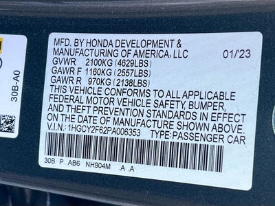 2023 Honda Accord Hybrid EX-L