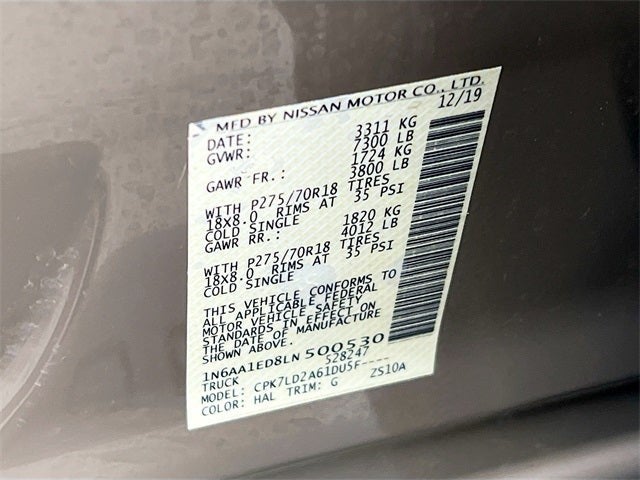 2020 Nissan Titan PRO-4X