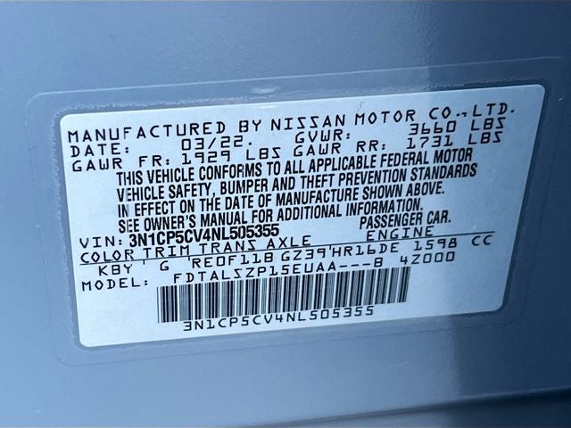 2022 Nissan Kicks SV