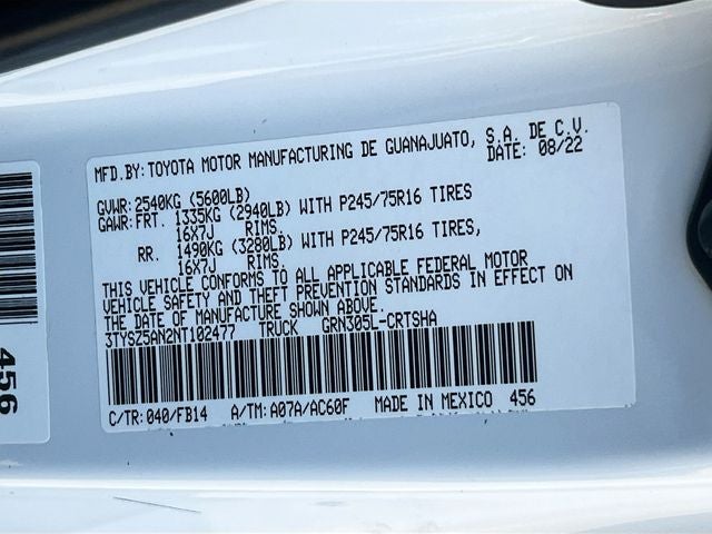 2022 Toyota Tacoma V6