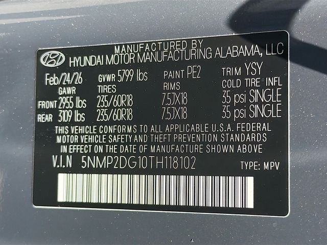 2026 Hyundai SANTA FE HYBRID SEL