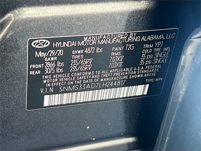 2020 Hyundai SANTA FE SEL