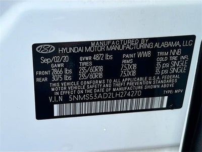 2020 Hyundai SANTA FE Limited