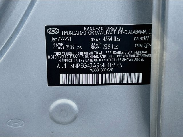 2021 Hyundai SONATA SE