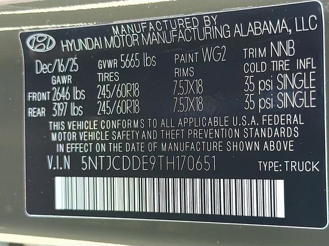 2026 Hyundai SANTA CRUZ SEL