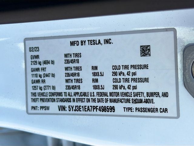 2023 Tesla Model 3 Base