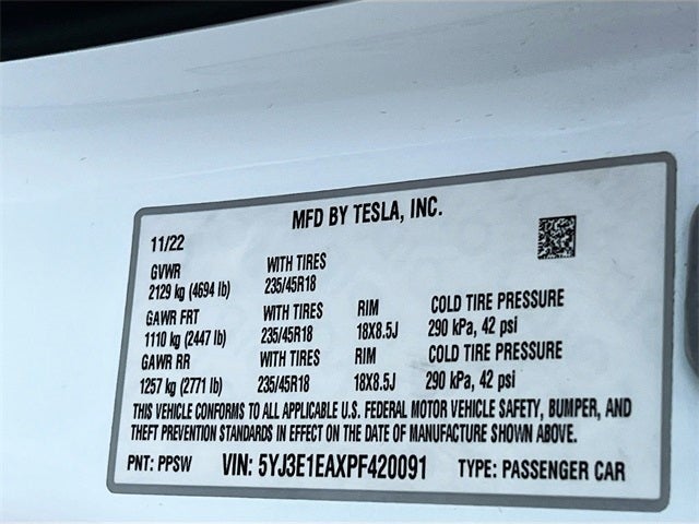 2023 Tesla Model 3 Base