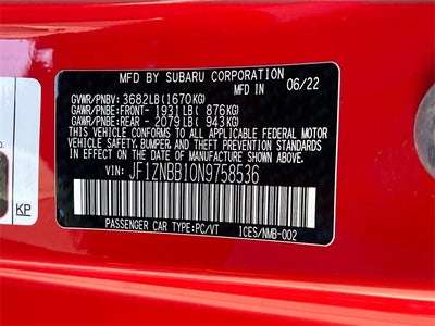 2022 Toyota GR86 Base