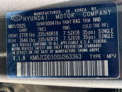 2025 Hyundai TUCSON HYBRID SEL Convenience