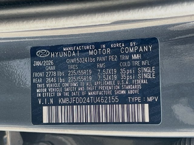 2026 Hyundai TUCSON PLUG-IN HYBRID Limited