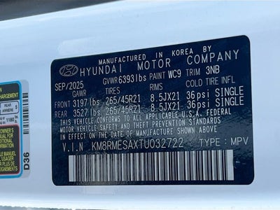 2026 Hyundai PALISADE HYBRID Calligraphy