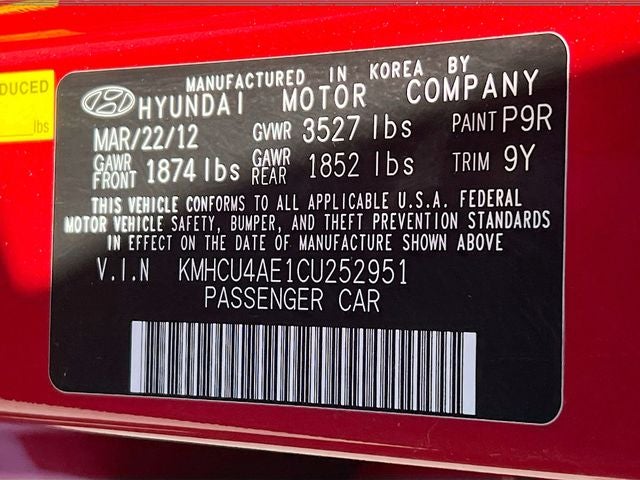 2012 Hyundai ACCENT GLS