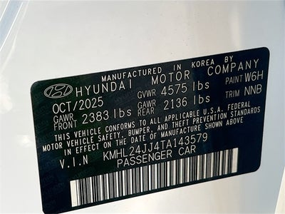 2026 Hyundai SONATA HYBRID Blue