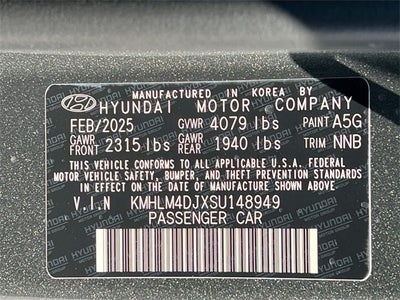 2025 Hyundai ELANTRA HYBRID SEL Sport