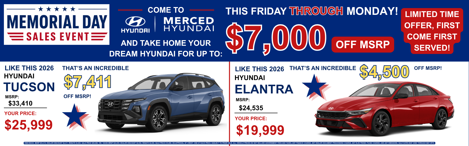 Memorial Day Sales Event