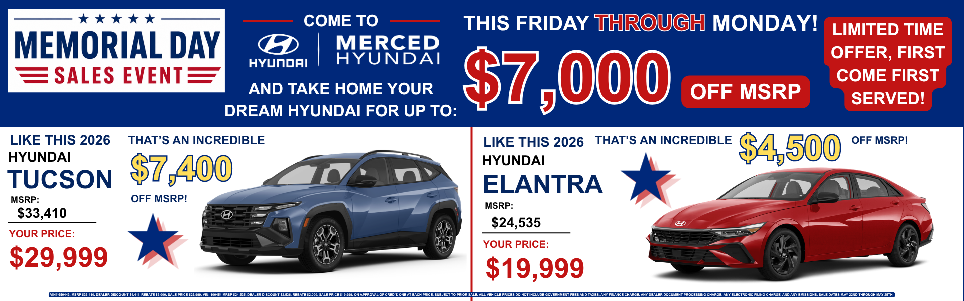 Memorial Day Sales Event !